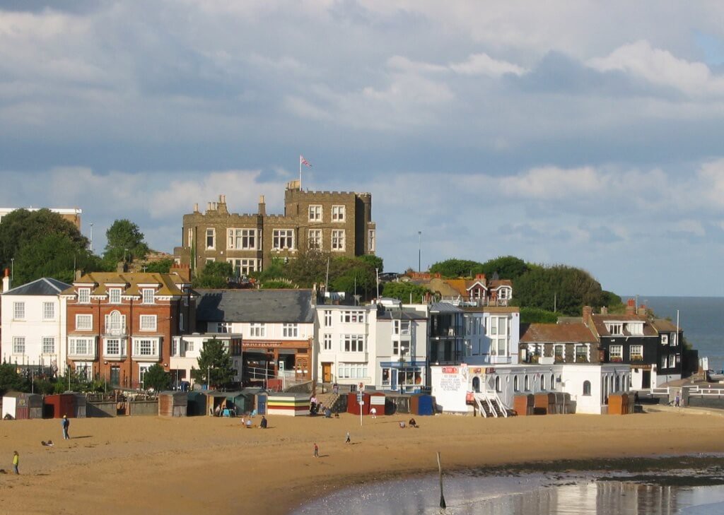 The beach in Broadstairs, Kent