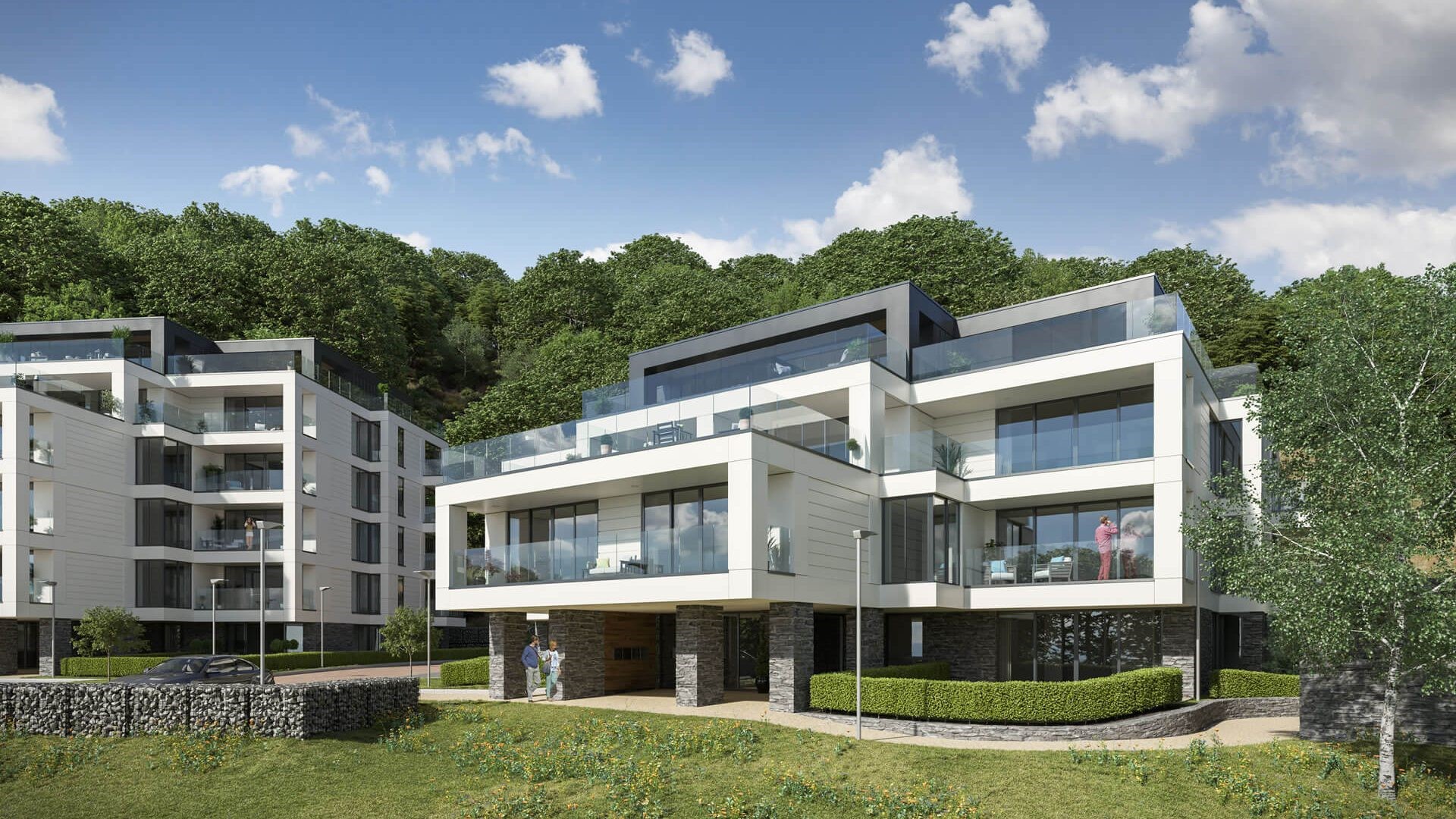 Decorative finish for 30 luxury apartments P A Hollingworth